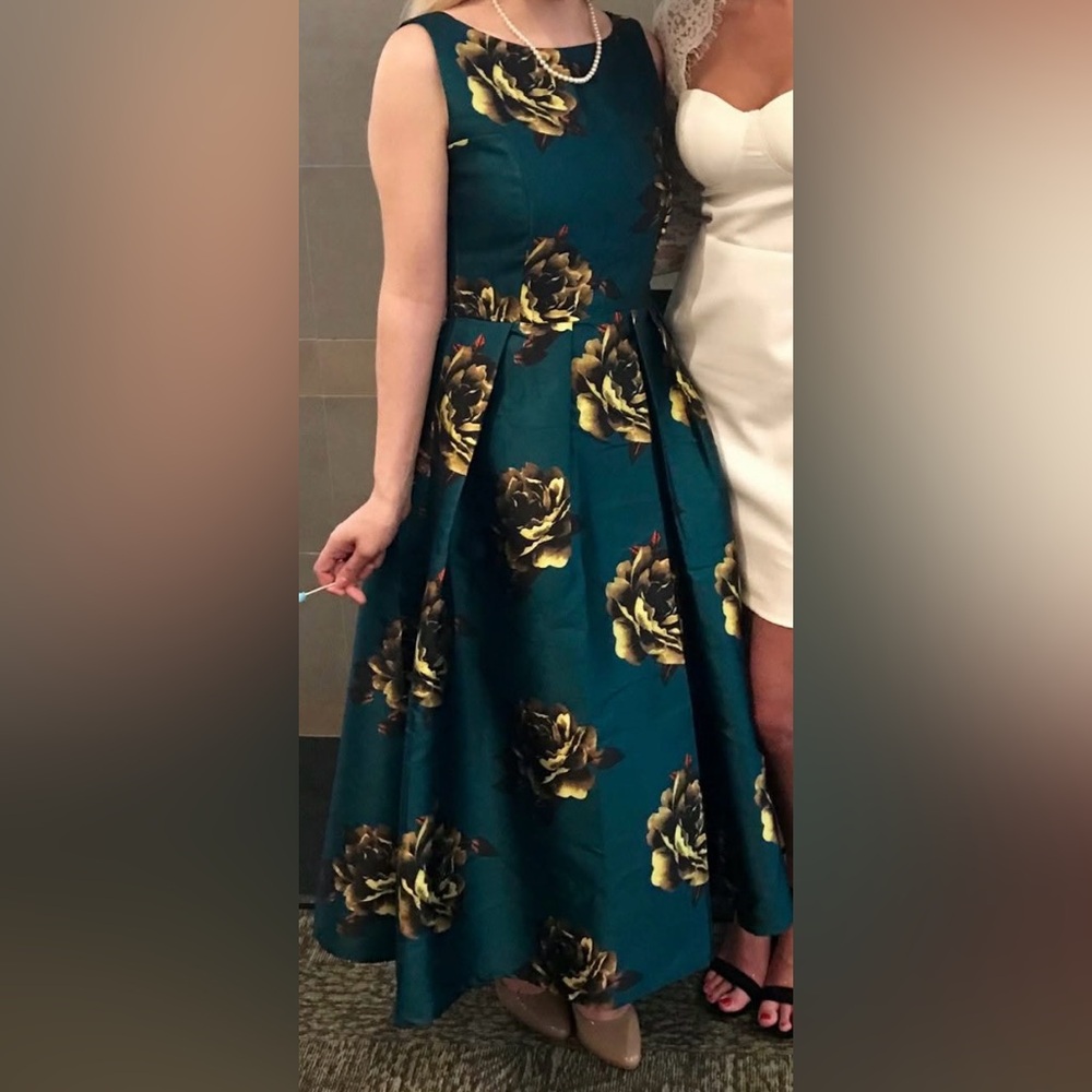 Floral semiformal spring fling dress